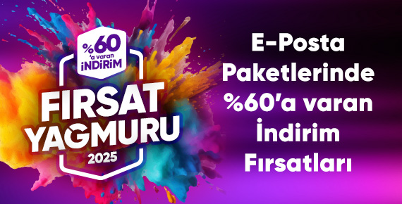 E-Posta Paketlerinde Fırsat Yağmuru Başladı!