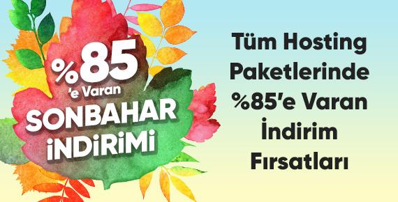 %85'e Varan Sonbahar İndirimi Başladı!