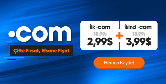 .COM Yeni Alım 2.99$ Kampanyası