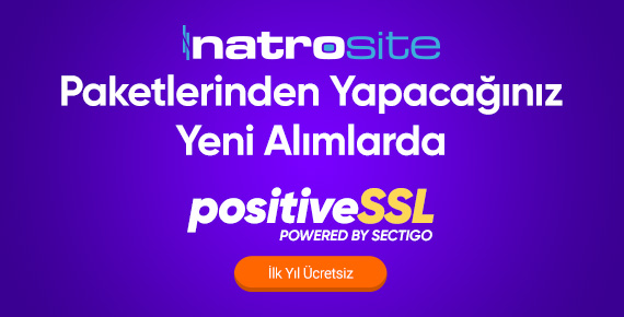 NatroSite alımlarında Ücretsiz SSL sertifikası!