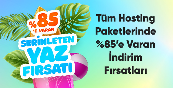 Hosting'te Serinleten Yaz İndirimi Fırsatları