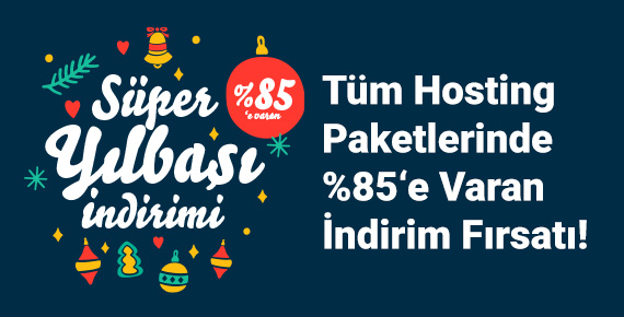 %85'e varan Süper Yılbaşı İndirimleri Başladı!